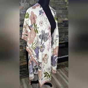 Jessica McClintock Floral Print Women's Wrap Size O/S